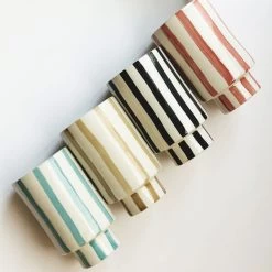 Jungalow Kaya Striped Ceramic Cups By Justina Blakeney™ -Jungalow 50 6ceb294f b495 485b b809 ae5ffd3b28b2