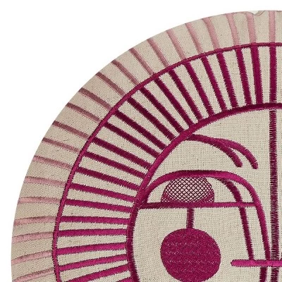 Justina Blakeney For Makers Collective Jungalow Ayo Sunrise Decorative Pillow Pink 2 Justina Blakeney For Makers Collective Jungalow Ayo Sunrise Decorative Pillow Pink - Image 2