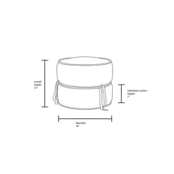 Olivia Round Pouf Rust - Opalhouse™ Designed With Jungalow™ -Jungalow GUEST 2dec2442 055a 49e6 a91f e3a92174e078