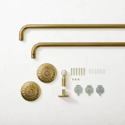 66"-120" Medallion Snap Grip French Curtain Rod Brass - Opalhouse™ Designed With Jungalow™ 5 66"-120" Medallion Snap Grip French Curtain Rod Brass - Opalhouse™ Designed With Jungalow™ -Jungalow GUEST 34d78b5a 5da3 4bcd ae5c 12c693e0d007