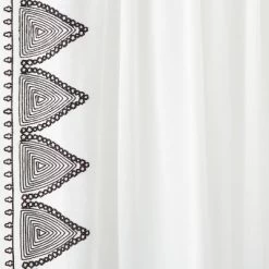 1pc Light Filtering Diamond Border Window Curtain Panel White - Opalhouse™ Designed With Jungalow™ -Jungalow GUEST 6a1227ec a22c 4a58 b5cd ea3e9bda3f45