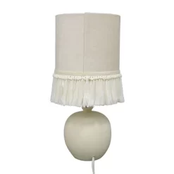 Small Table Lamp With Fringe Shade Off-White (Includes LED Light Bulb) - Opalhouse™ Designed With Jungalow™ -Jungalow GUEST 6a5a28fb 40e2 4ccf aad5 699d151bc234