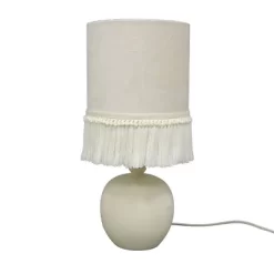 Small Table Lamp With Fringe Shade Off-White (Includes LED Light Bulb) - Opalhouse™ Designed With Jungalow™ -Jungalow GUEST 7b52390b 0f9b 4c1c be8b 991b426944b8
