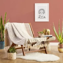 50"x60" Hypnotic Throw Blanket Taupe - Jungalow By Justina Blakeney -Jungalow GUEST 8e70de2c a20c 4557 be3d a72ae77f9a59