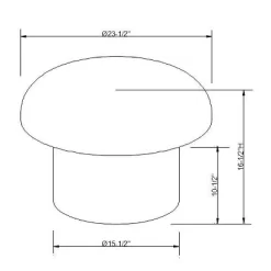 Maddalena Mushroom Stool - Opalhouse™ Designed With Jungalow™ -Jungalow GUEST c2878331 038a 4ac5 ad14 266eb978ce44
