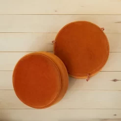 Olivia Round Pouf Rust - Opalhouse™ Designed With Jungalow™ -Jungalow GUEST c9dd8b4f 6724 4b6d b4cd 58d229a78600