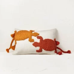 Two Lizard Punch Needle Lumbar Throw Pillow - Opalhouse™ Designed With Jungalow™ -Jungalow GUEST f5ef5d22 c347 45bc bdfc ebe9aaf2ebe1