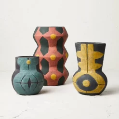 Small Geo Pattern Vase Yellow - Opalhouse™ Designed With Jungalow™ -Jungalow GUEST ffdfb76e 4af7 4a2f bf54 eb82c22ddd07