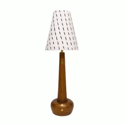 Jungalow Hilma Table Lamp Base In Honey Matte By Like A Lion™ -Jungalow JUNGALOW HILMA LAMP ALL SHADES SQUARE
