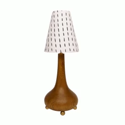 Jungalow Eytan Table Lamp Base In Honey Matte By Like A Lion™ -Jungalow JUNGALOW LAMPS EYTAN BROWN ALL SHADES SQUARE