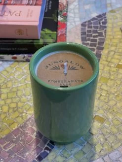 Jungalow Kaya Ceramic Candle - Matcha Green/Pomegranate Sage 8 Jungalow Kaya Ceramic Candle - Matcha Green/Pomegranate Sage -Jungalow PhotoJun222023 35828PM