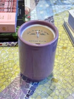 Jungalow Kaya Ceramic Candle - Lavender/Sugar Plum -Jungalow PhotoJun222023 40138PM