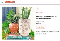 Jungalow Agatha Kaya Face Vase By Justina Blakeney™ -Jungalow agatha kaya face pot