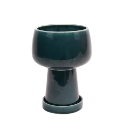 Jungalow Kaya 3-Piece Ceramic Planter By Justina Blakeney™ -Jungalow bluekayaplanter