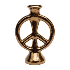 Jungalow Peace Vase By Justina Blakeney™ -Jungalow bronze