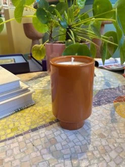 Jungalow Kaya Ceramic Candle - Burnt Orange/Sandalwood 9 Jungalow Kaya Ceramic Candle - Burnt Orange/Sandalwood -Jungalow burntorangecandle