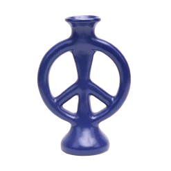 Jungalow Peace Vase By Justina Blakeney™ -Jungalow cobalt