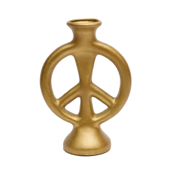 Jungalow Peace Vase By Justina Blakeney™ -Jungalow gold