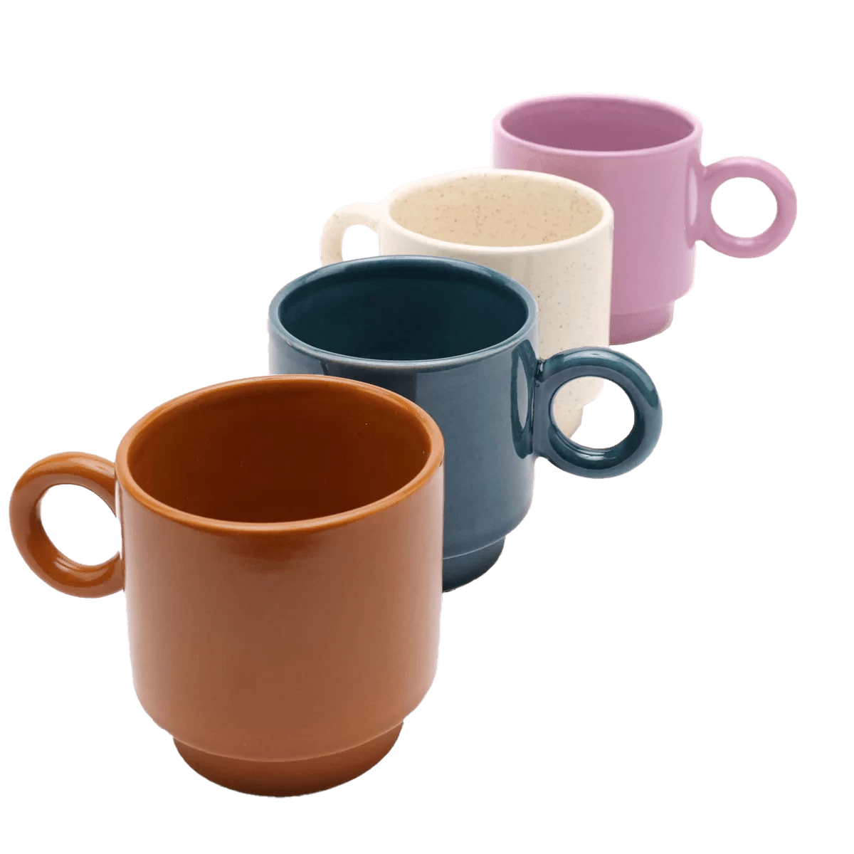 Jungalow Kaya Ceramic Mug Set, Lavender By Justina Blakeney™ 3 Jungalow Kaya Ceramic Mug Set, Lavender By Justina Blakeney™ - Image 3