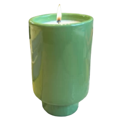 Jungalow Kaya Ceramic Candle - Matcha Green/Pomegranate Sage