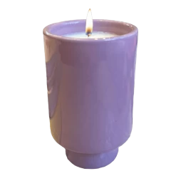 Jungalow Kaya Ceramic Candle - Lavender/Sugar Plum