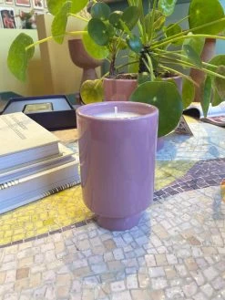 Jungalow Kaya Ceramic Candle - Lavender/Sugar Plum -Jungalow lavendercandle
