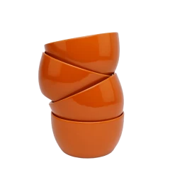 Tierra Bowl Set In Amber By Jungalow® -Jungalow orangebowl2