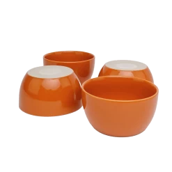 Tierra Bowl Set In Amber By Jungalow® -Jungalow orangebowl3
