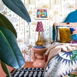 Jungalow Clay Mali Hourglass Stool By Justina Blakeney™ 5 Jungalow Clay Mali Hourglass Stool By Justina Blakeney™ -Jungalow pinkstool2