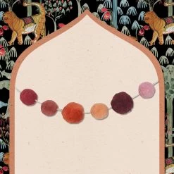 Jungalow Spice Ombre Pom Pom Mini Garland By Like A Lion™