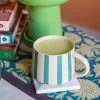 Jungalow Tierra Striped Mug Set In Teal